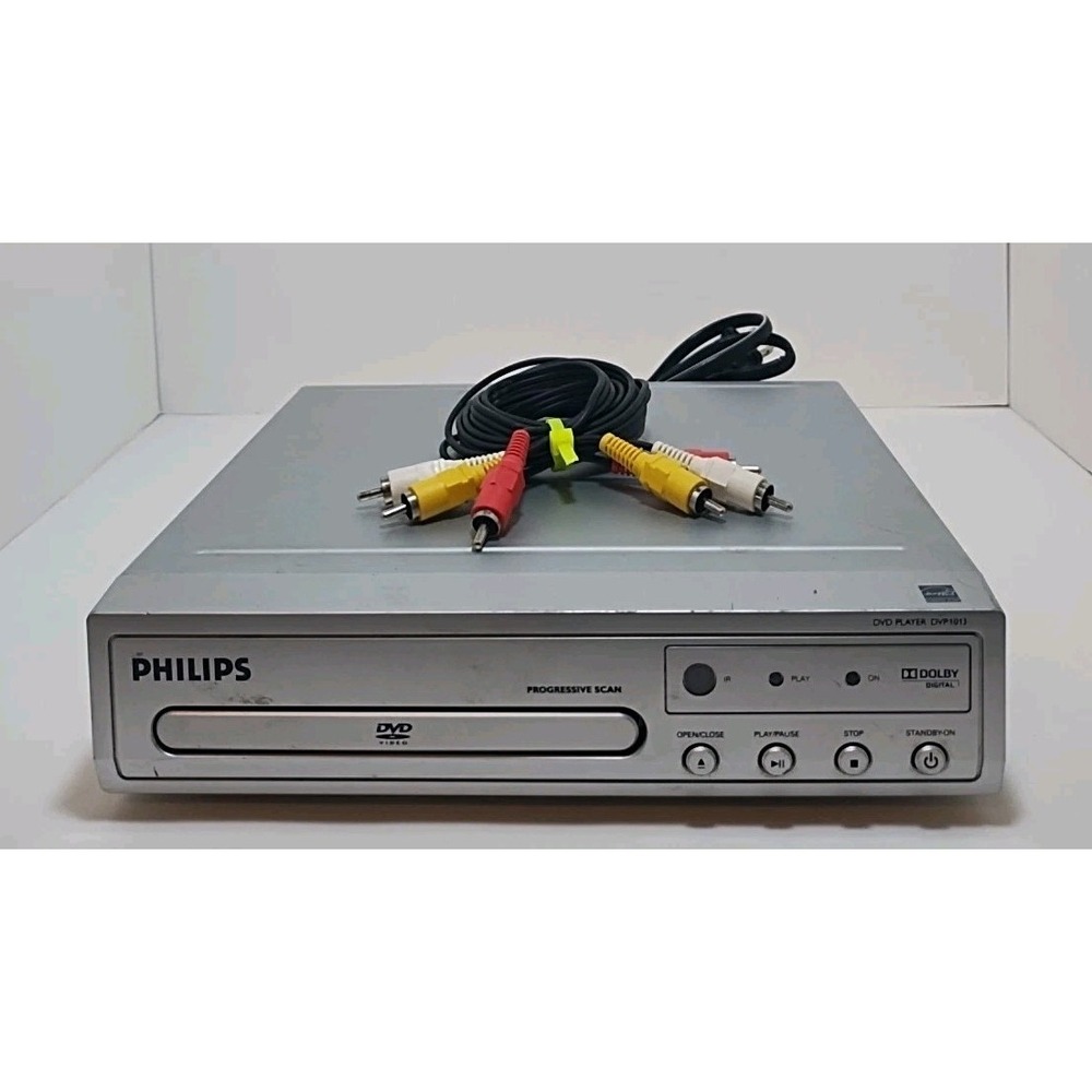 Philips DVP1013/F7 DVD Player  Tested Working Includes AV Cable - No‎ Remote